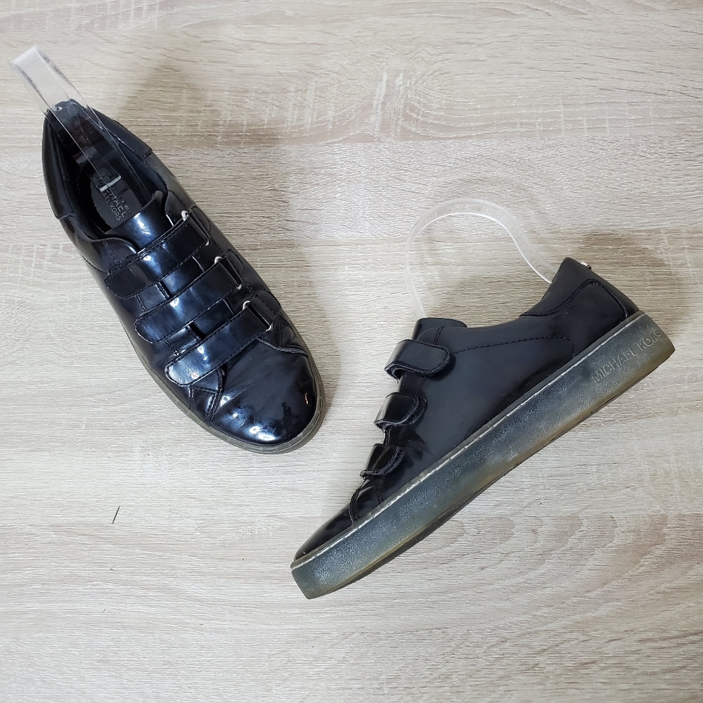 Michael Kors Black Craig Patent Leather Sneaker
